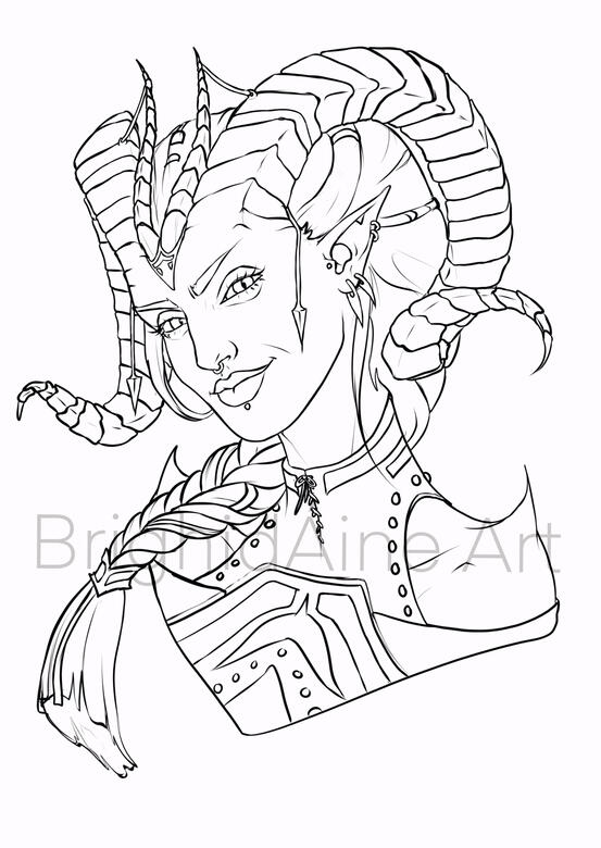 Lineart: Just the lineart/sketch with no background